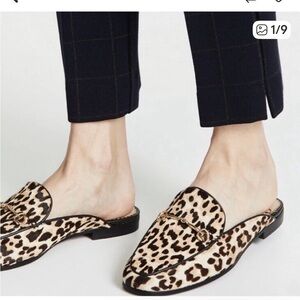 Sam Edelman Linnie Bit Mule Leopard Calf Hair Size 7